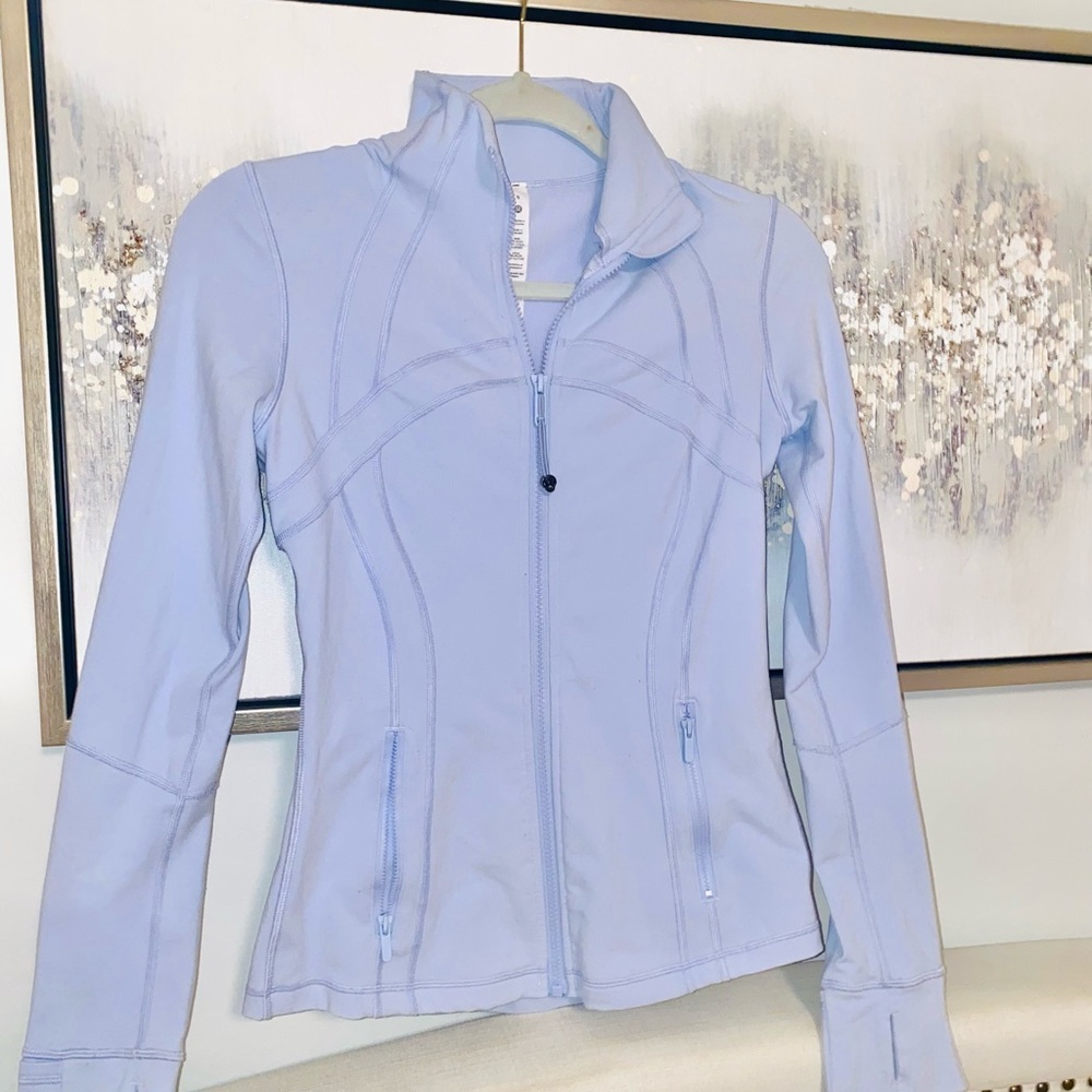 Light blue Lululemon define jacket! Size 6.